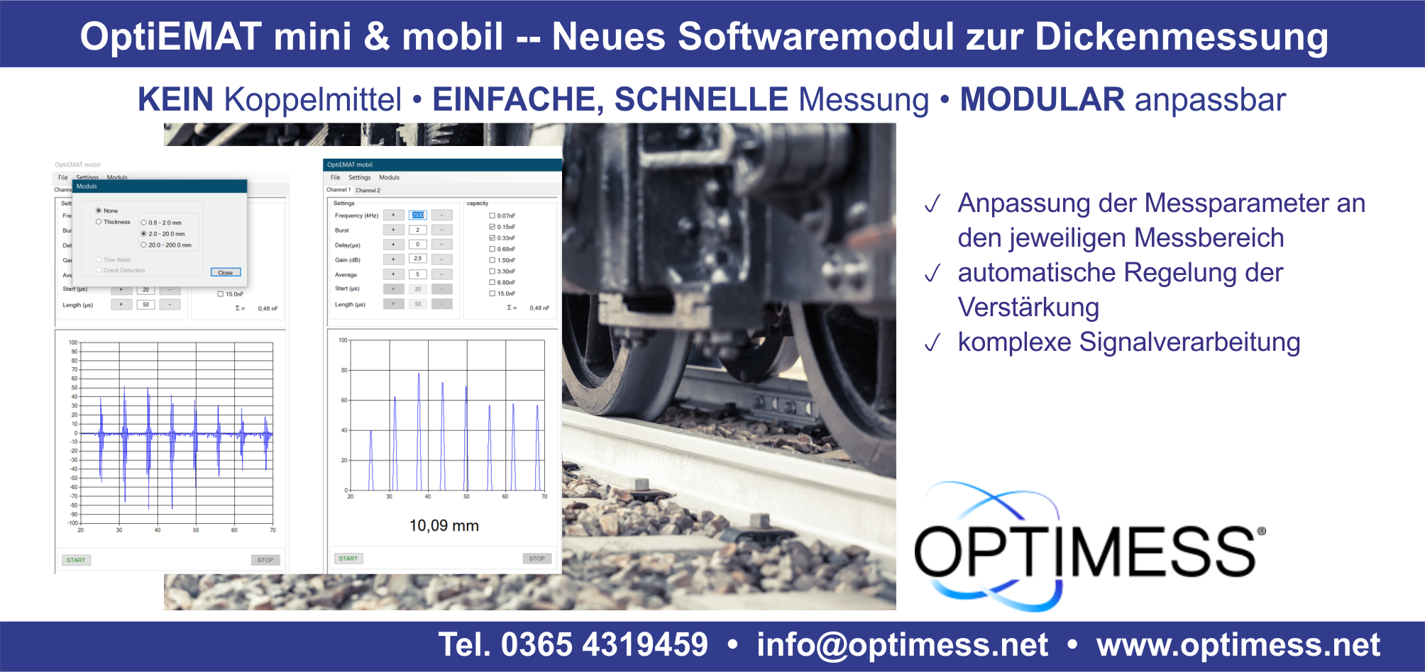 OptiEMAT Dickenmessung